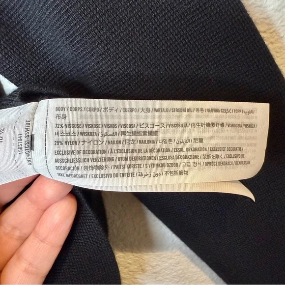 Eileen Fisher Classic Black Knit Women’s Wide Leg Lagenlook Jumpsuit Sz XS - Picture 10 of 15